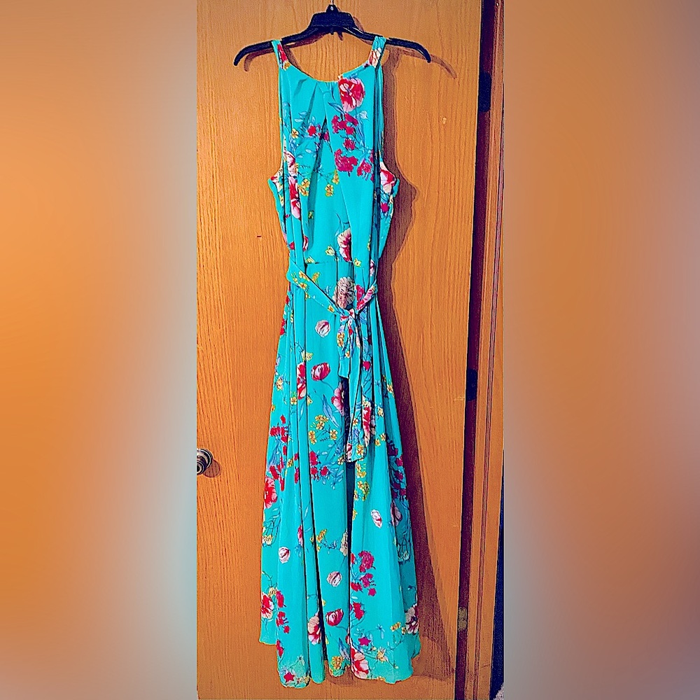 Vibrant, multi color flowing dress